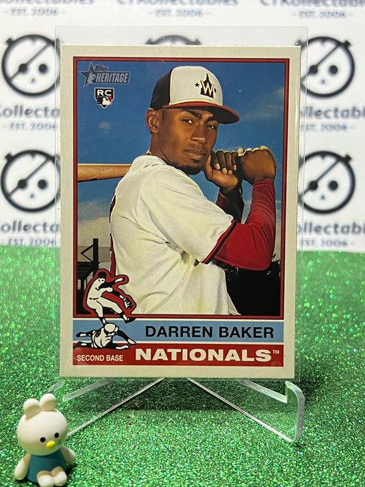 2025 TOPPS HERITAGE DARREN BAKER # 301 ROOKIE WASHINGTON NATIONALS  BASEBALL CARD