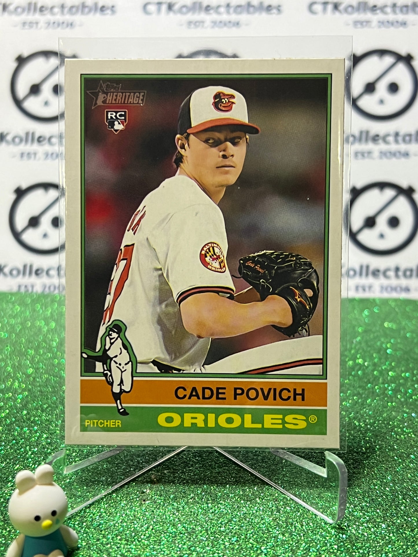 2025 TOPPS HERITAGE CADE POVICH # 219 ROOKIE BALTIMORE ORIOLES BASEBALL CARD