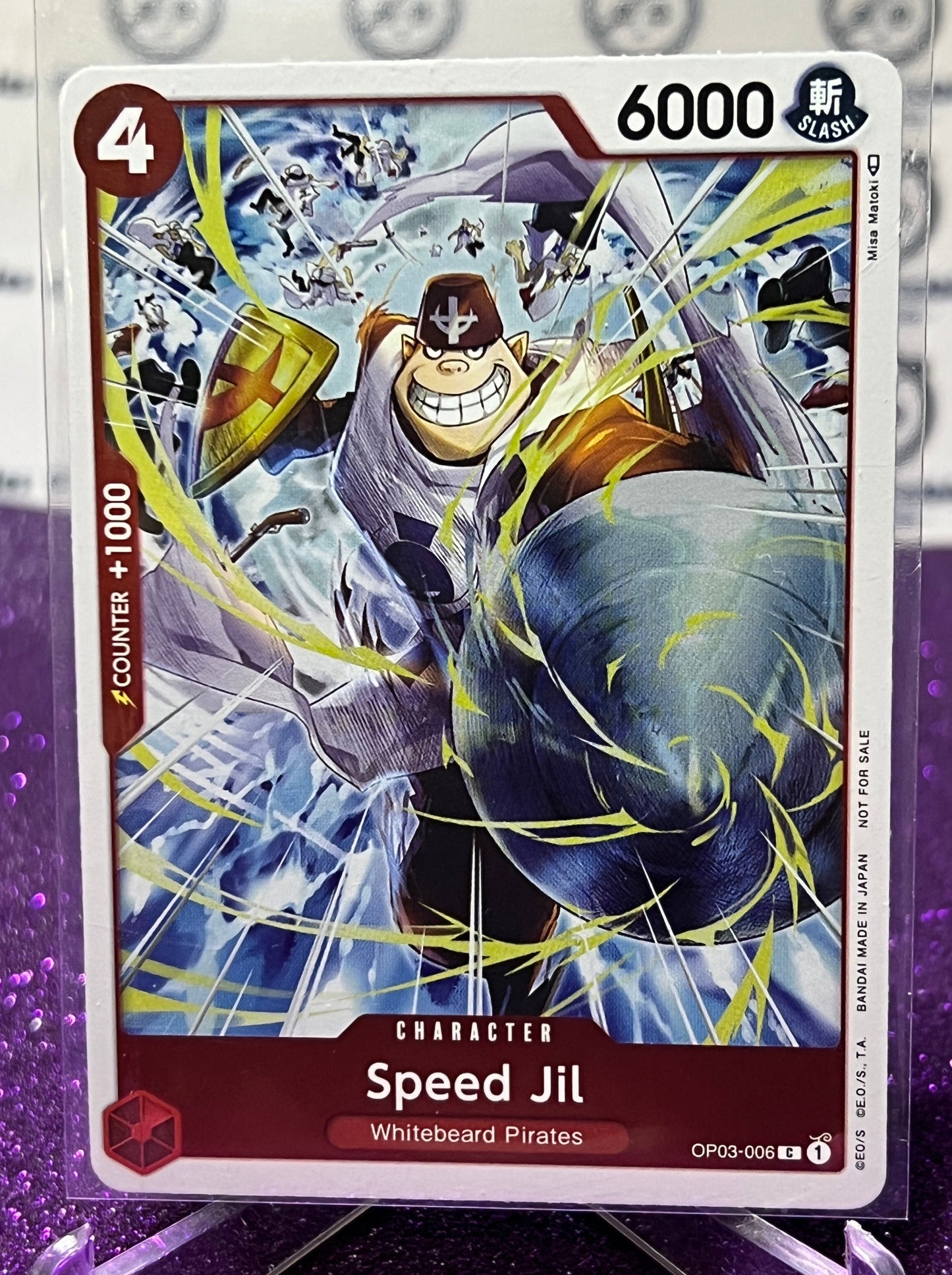 ONE PIECE SPEED JIL # OP03-006  FOIL COMMON CARD 2023