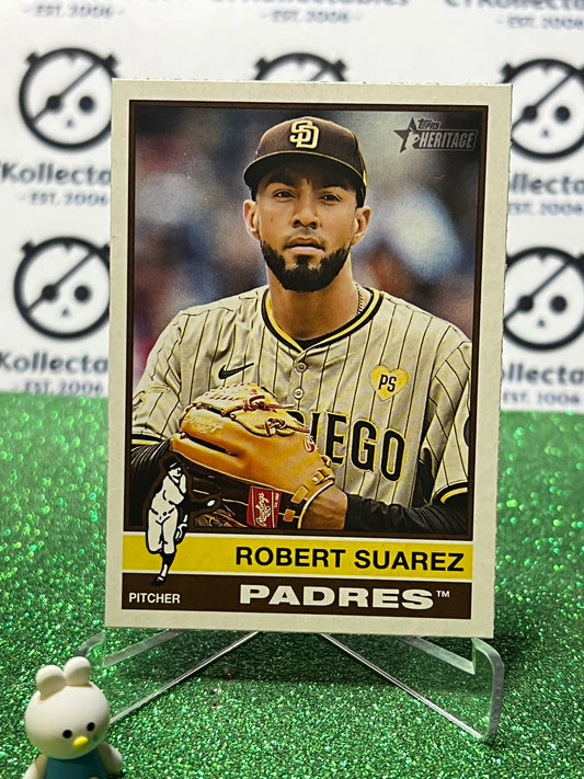 2025 TOPPS HERITAGE ROBERT SUAREZ # 91 SAN DIEGO PADRES BASEBALL CARD
