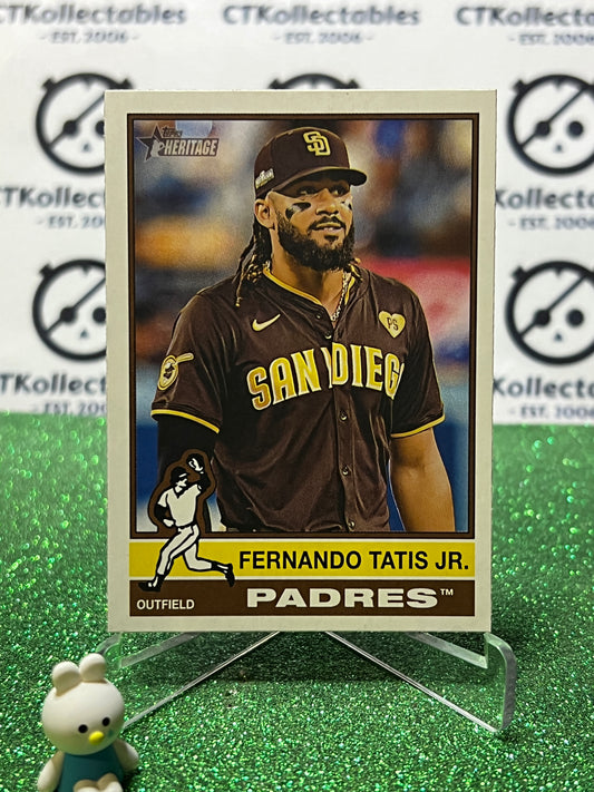 2025 TOPPS HERITAGE FERNANDO TATIS JR. # 116 SAN DIEGO PADRES BASEBALL CARD