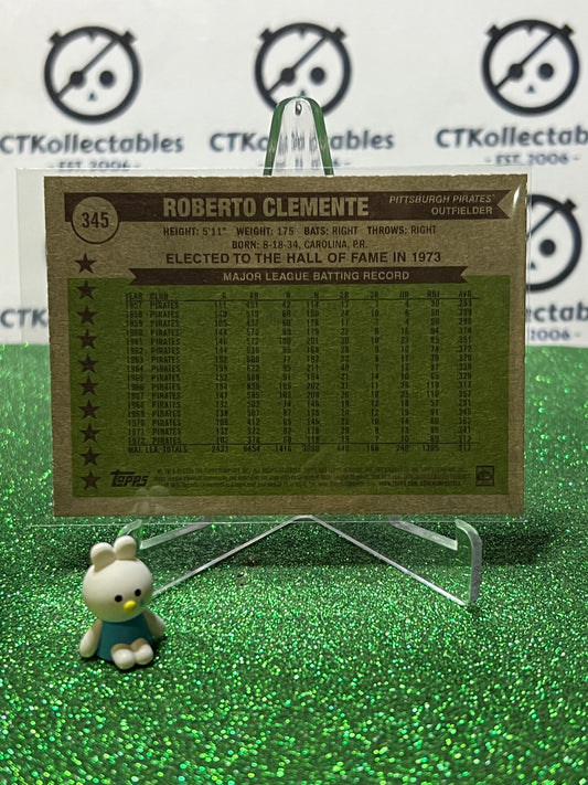 2025 TOPPS HERITAGE ROBERTO CLEMENTE # 345 PITTSBURGH PIRATES BASEBALL CARD