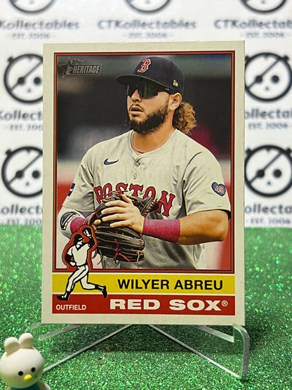 2025 TOPPS HERITAGE WILYER ABREU # 89 BOSTON RED SOX BASEBALL CARD
