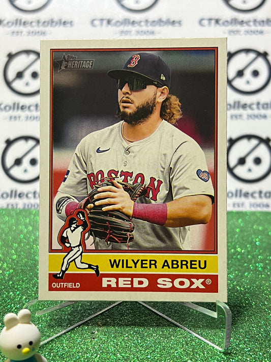 2025 TOPPS HERITAGE WILYER ABREU # 89 BOSTON RED SOX BASEBALL CARD