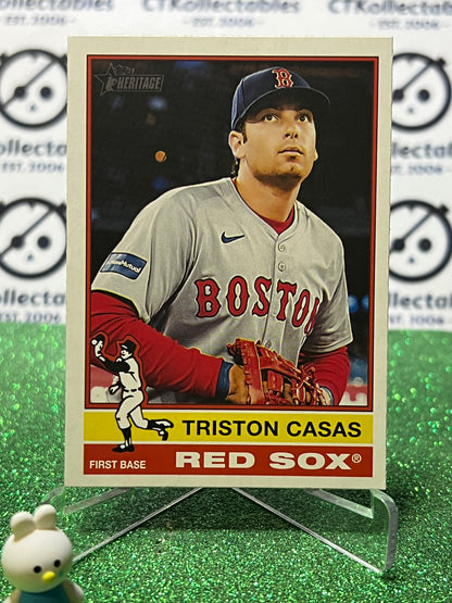 2025 TOPPS HERITAGE TRISTON CASAS # 377 BOSTON RED SOX BASEBALL CARD