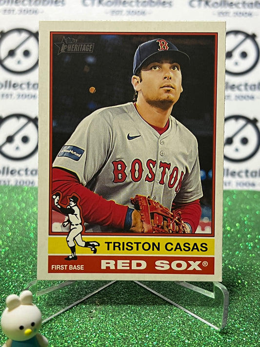 2025 TOPPS HERITAGE TRISTON CASAS # 377 BOSTON RED SOX BASEBALL CARD