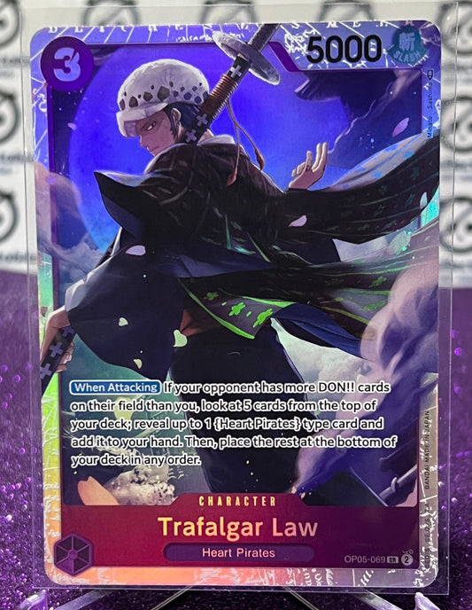 ONE PIECE TRAFALGAR LAW # OP05-069  AWAKENING OF THE NEW ERA SUPER RARE FOIL CARD 2023