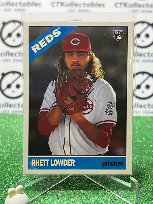 2025 TOPPS HERITAGE RHETT LOWDER # H25-15 ROOKIE CINCINNATI REDS  BASEBALL CARD