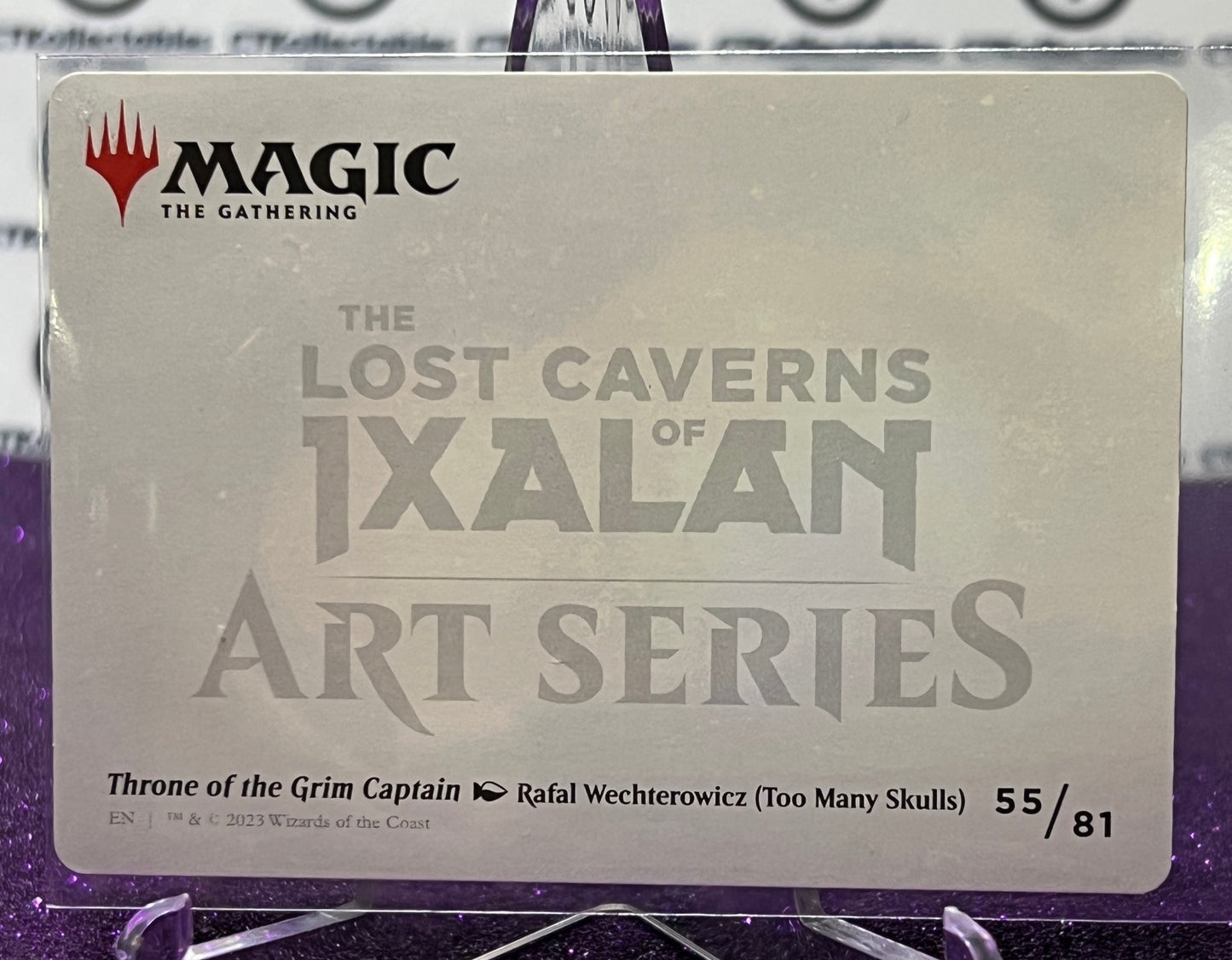 2023 MAGIC THE GATHERING THE LOST CAVERNS OF IXALAN ART SERIES # 55/81 THRONE OF THE GRIM CAPTAIN CARD