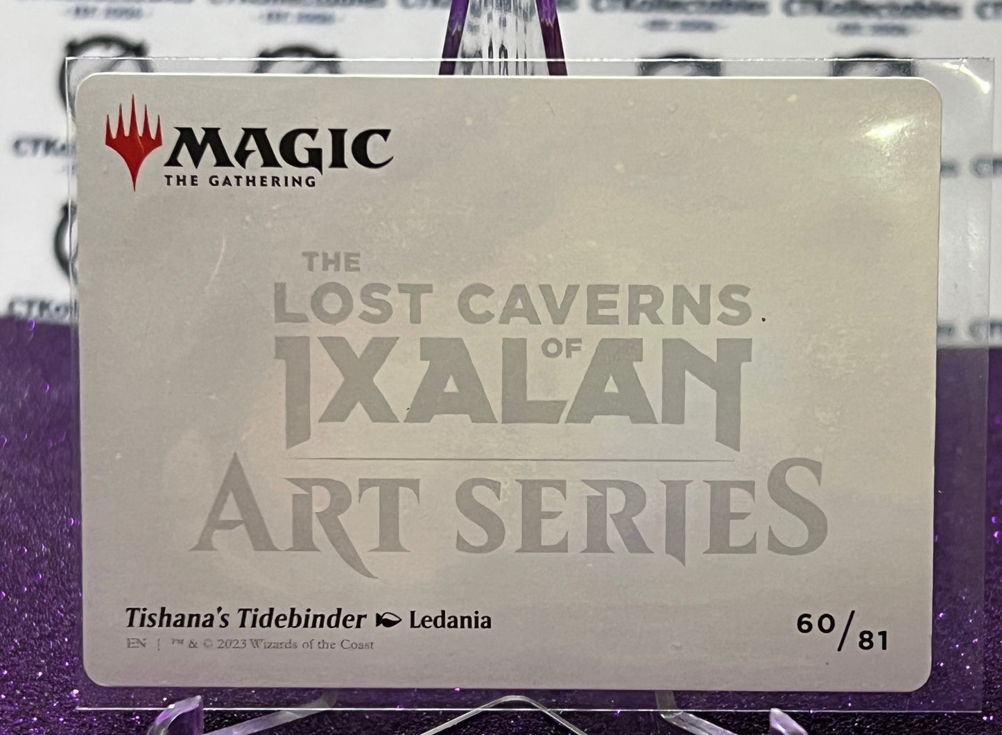 2023 MAGIC THE GATHERING THE LOST CAVERNS OF IXALAN ART SERIES # 60/81 TISHANA'S TIDEBINDER CARD