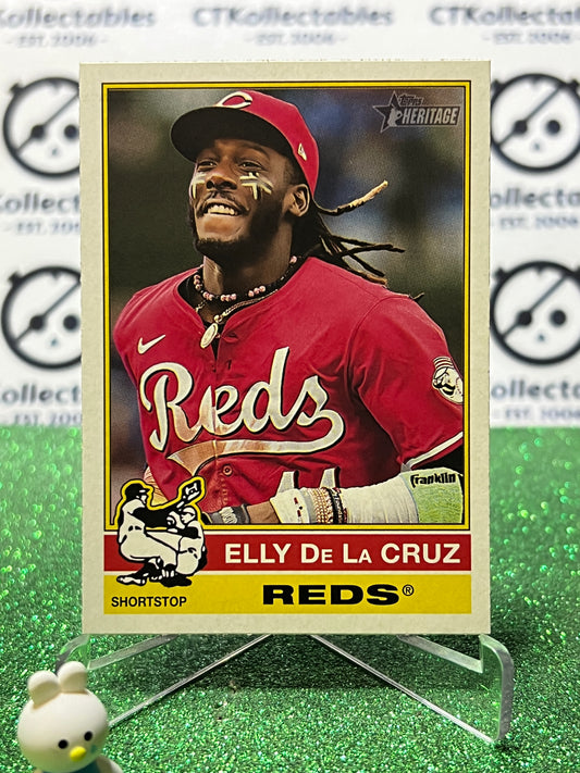 2025 TOPPS HERITAGE ELLY DE LA CRUZ # 263 CINCINNATI REDS  BASEBALL CARD