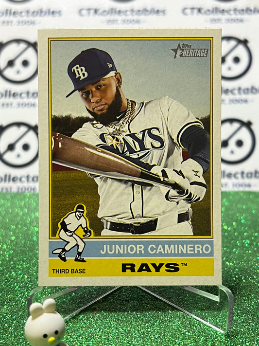 2025 TOPPS HERITAGE JUNIOR CAMINERO. # 280 TAMPA BAY RAYS  BASEBALL CARD
