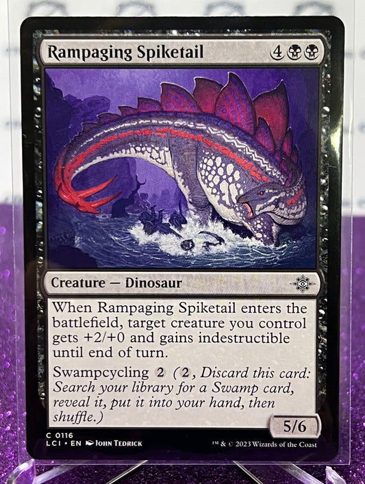 2023 MAGIC THE GATHERING THE LOST CAVERNS OF IXALAN C 0116 RAMPAGING SPIKETAIL CARD