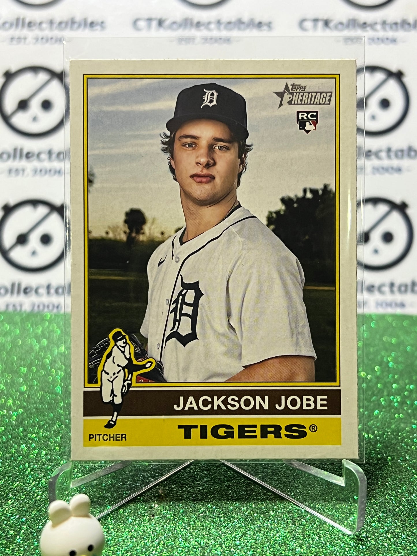 2025 TOPPS HERITAGE JACKSON JOBE # 389 ROOKIE DETROIT TIGERS BASEBALL CARD