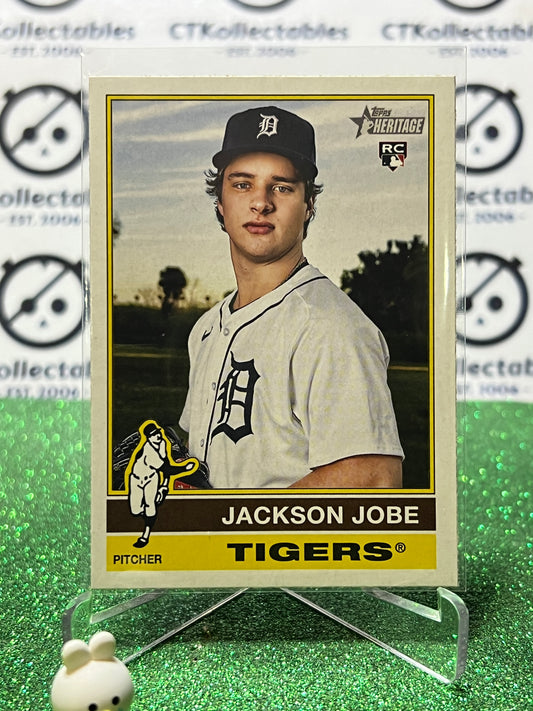 2025 TOPPS HERITAGE JACKSON JOBE # 389 ROOKIE DETROIT TIGERS BASEBALL CARD