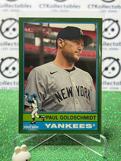 2025 TOPPS HERITAGE PAUL GOLDSCHMIDT # 382 NEW YORK YANKEES BASEBALL CARD