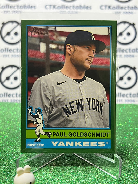 2025 TOPPS HERITAGE PAUL GOLDSCHMIDT # 382 NEW YORK YANKEES BASEBALL CARD