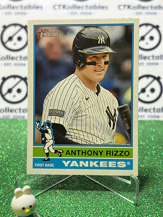 2025 TOPPS HERITAGE ANTHONY RIZZO # 302 NEW YORK YANKEES BASEBALL CARD