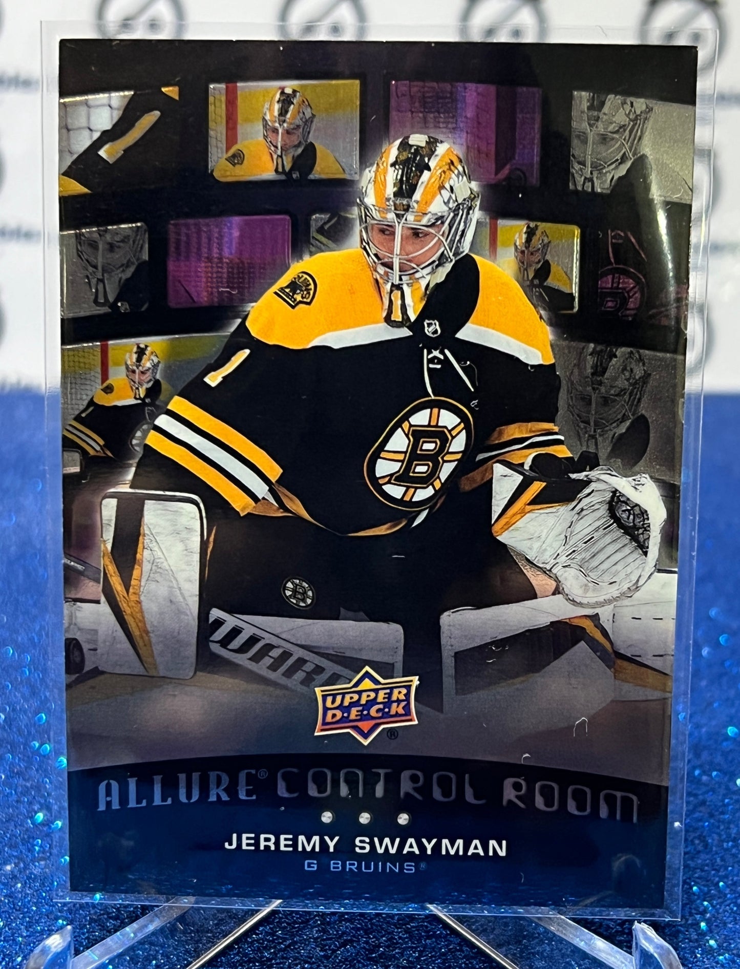 2021-22 UPPER DECK ALLURE JEREMY SWAYMAN # CR-13 ROOKIE CONTROL ROOM  BOSTON BRUINS HOCKEY CARD