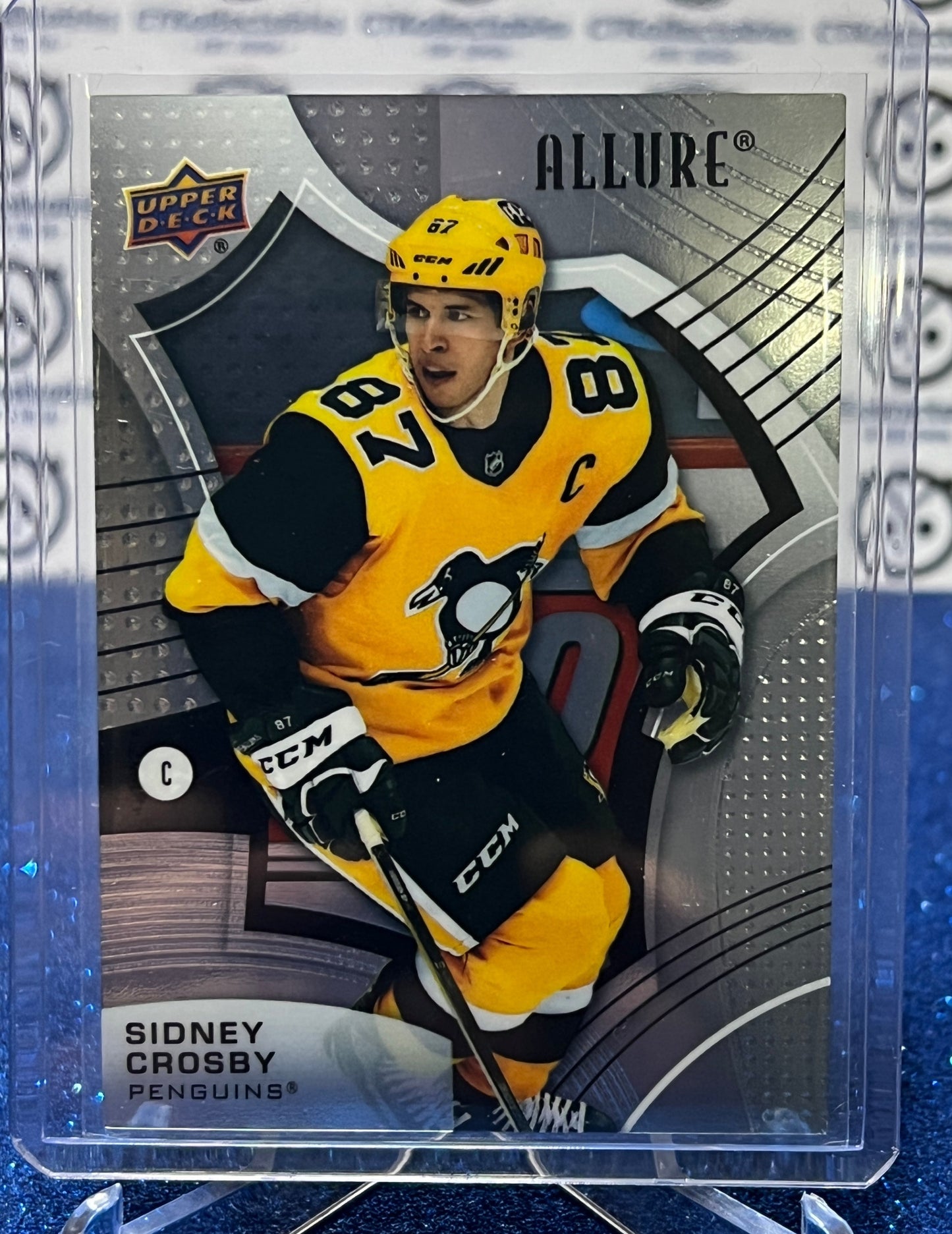 2021-22 UPPER DECK ALLURE SIDNEY CROSBY # 4 PITTSBURGH PENGUINS NHL HOCKEY TRADING CARD