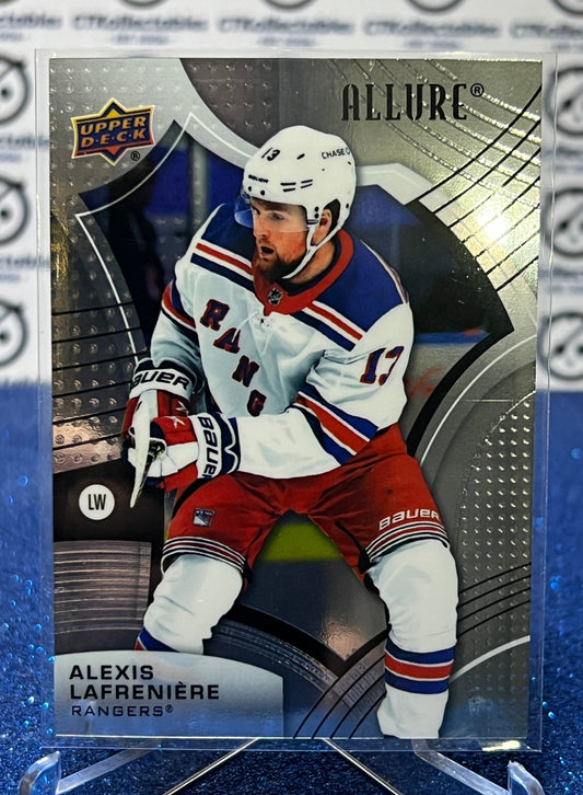 2021-22  UPPER DECK ALLURE ALEXIS LAFRENIERE  # 59 ROOKIE  NEW YORK RANGERS  NHL HOCKEY CARD