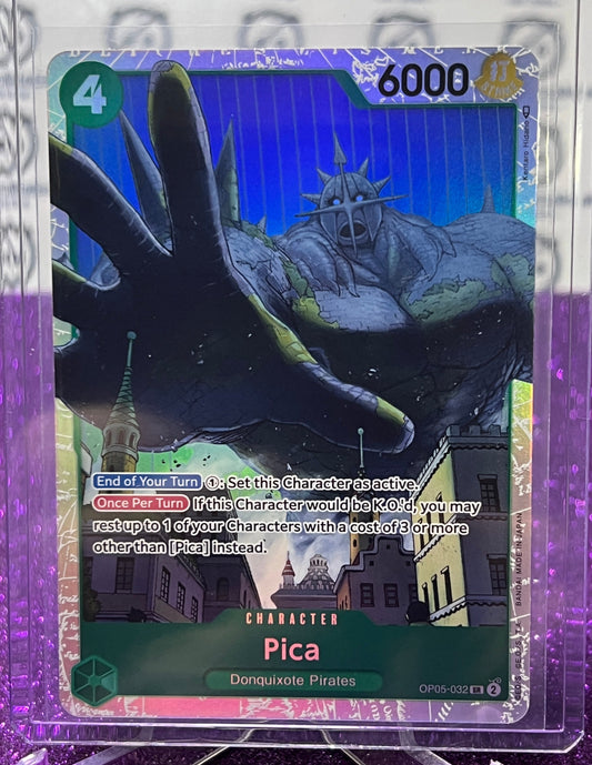 ONE PIECE PICA #  OP05-032 SR  AWAKENING OF THE NEW ERA SUPER RARE FOIL CARD 2023