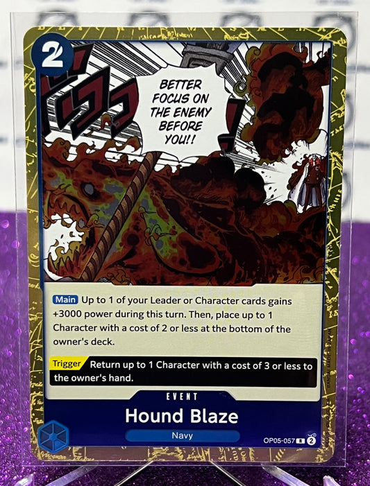 ONE PIECE HOUND BLAZE # OP05-057 R AWAKENING OF THE NEW ERA RARE FOIL CARD 2023