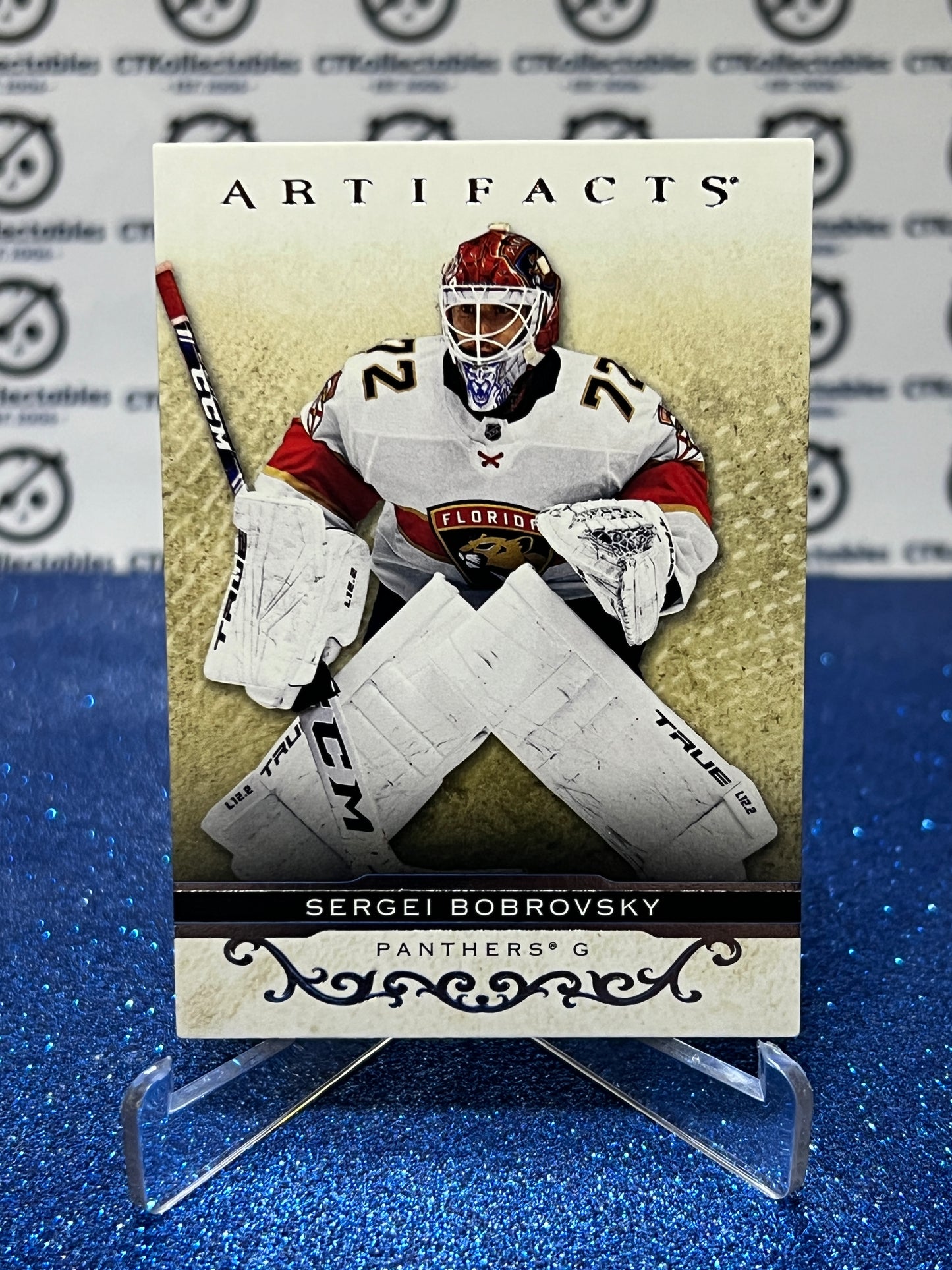 2021-22 UPPER DECK ARTIFACTS  SERGEI BOBROVSKY # 65 SILVER  FLORIDA PANTHERS HOCKEY CARD