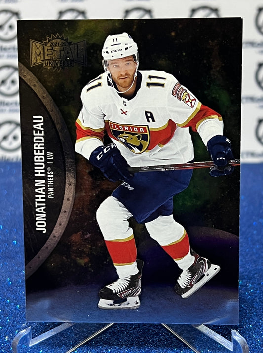 2021-22 SKYBOX METAL JONATHAN HUBERDEAU # 22 FLORIDA PANTHERS HOCKEY CARD