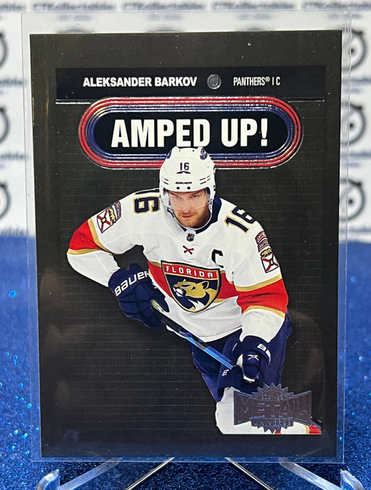 2021-22 SKYBOX METAL ALEKSANDER BARKOV # AU-9 AMPED UP FLORIDA PANTHERS HOCKEY CARD