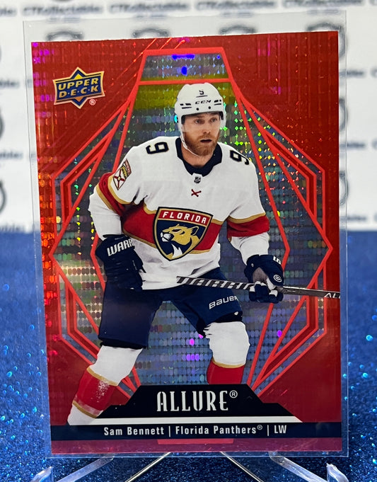 2022-23 UPPER DECK ALLURE SAM BENNETT # 63 RED RAINBOW FLORIDA PANTHERS HOCKEY CARD