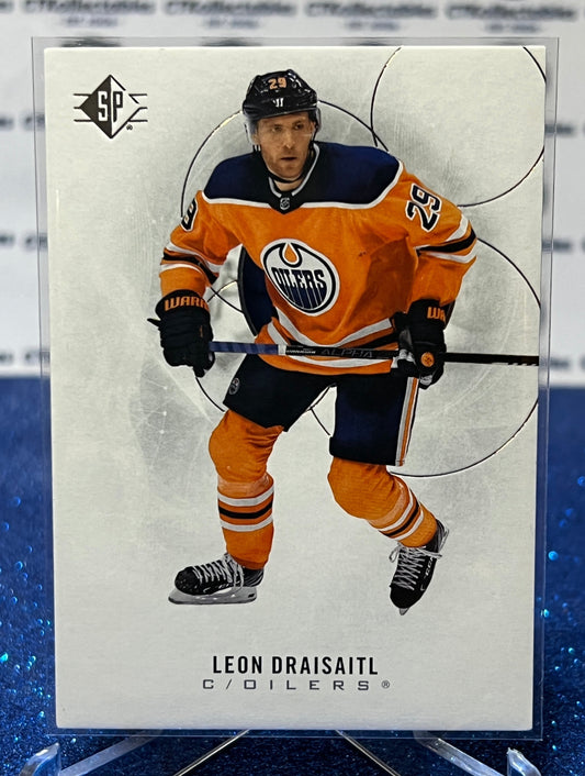 2020-21 UPPER DECK  SP LEON DRAISAITL # 33  EDMONTON OILERS HOCKEY CARD