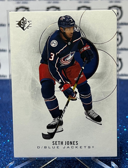 2020-21 UPPER DECK SP SETH JONES # 52 COLUMBUS BLUE JACKETS NHL HOCKEY TRADING CARD