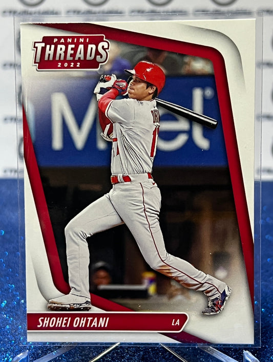 2022 PANINI THREADS SHOHEI OHTANI # 18  LA ANGELS BASEBALL CARD