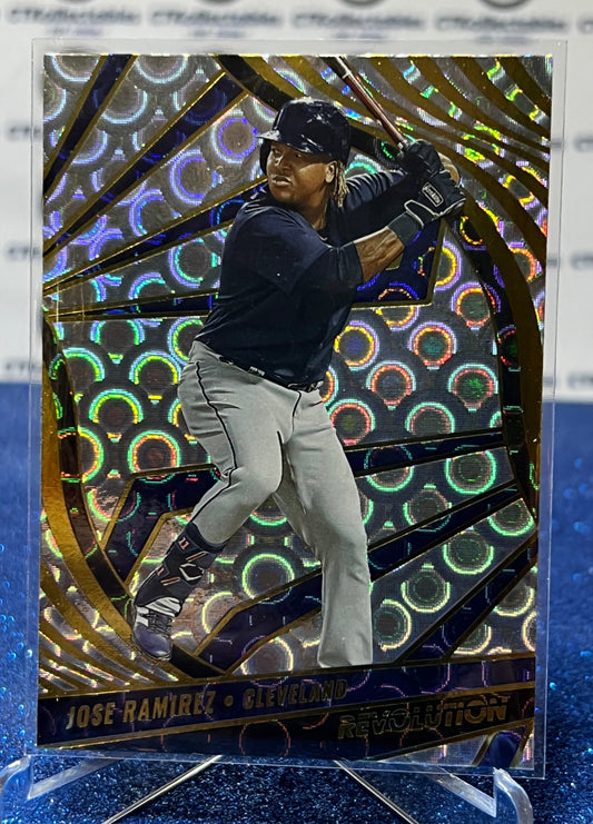 2022 PANINI REVOLUTION JOSE RAMIREZ # 90 GROOVE CLEVELAND GUARDIANS BASEBALL CARD