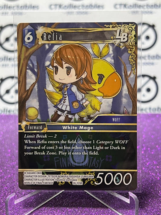 2025 FINAL FANTASY GUNSLINGER OF THE ABYSS TCG REFIA # 26-129R RARE NON-FOIL CARD