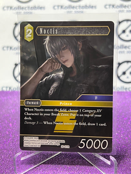 2025 FINAL FANTASY GUNSLINGER OF THE ABYSS TCG NOCTIS # 26-077R RARE NON-FOIL CARD