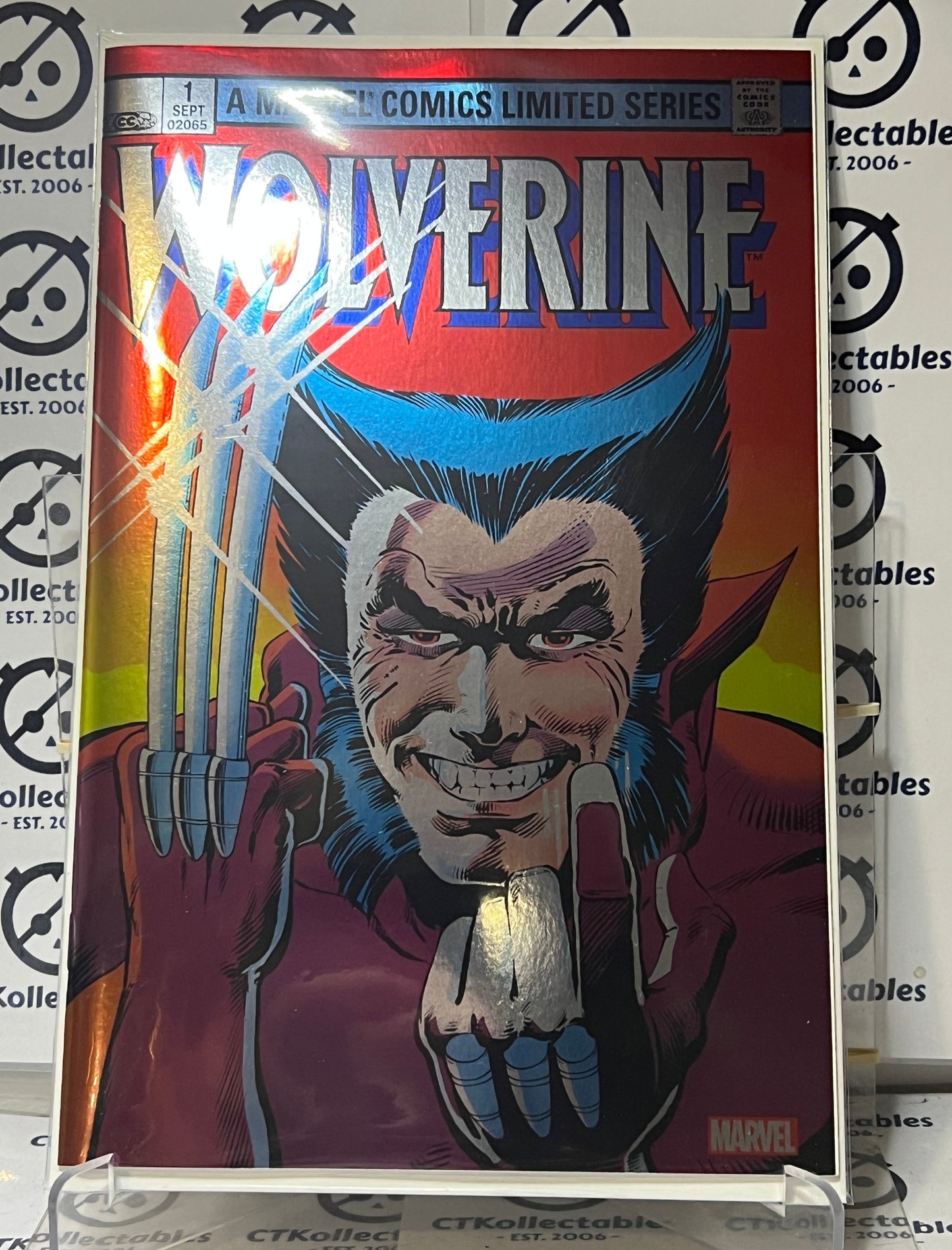 WOLVERINE # 1 FOIL VARIANT FACSIMILE REPRINT EDITION  MARVEL COMIC BOOK 2024