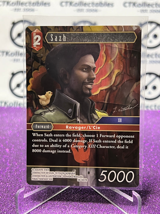 2025 FINAL FANTASY GUNSLINGER OF THE ABYSS TCG SAZH # 26-007R RARE NON-FOIL CARD