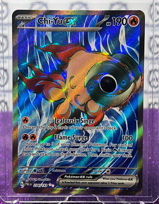 2023 SCARLET & VIOLET PALDEA EVOLVED POKEMON CARD CHI-YU EX # 234/193 FULL ART