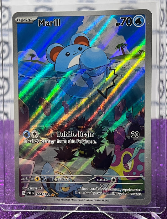 2023 SCARLET & VIOLET PALDEA EVOLVED POKEMON CARD MARILL # 204/193 FULL ART