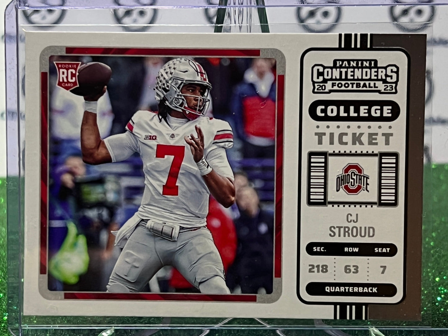 2023 PANINI CHRONICLES CONTENDERS CJ STROUD # 3 ROOKIE NFL HOUSTON TEXANS GRIDIRON  CARD