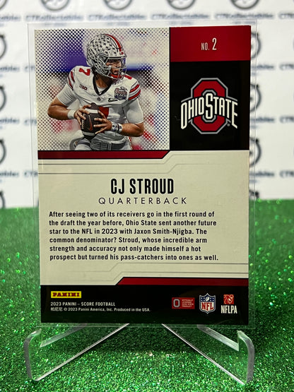 2023 PANINI SCORE CJ STROUD # 2  RC PROTENTIAL NFL HOUSTON TEXANS GRIDIRON  CARD