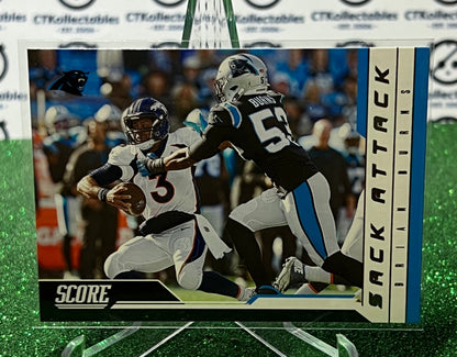 2023 PANINI SCORE BRIAN BURNS # 11 SACK ATTACK  NFL CAROLINA PANTHERS GRIDIRON CARD