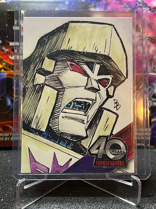 2024 TRANSFORMERS 40th ANNIVERSARY MEGATRON # CC6  SKETCH TRADING CARD