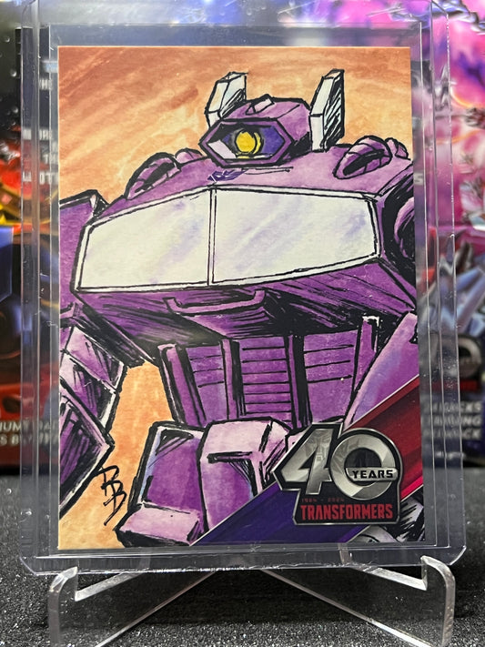 2024 TRANSFORMERS 40th ANNIVERSARY SHOCKWAVE # CC4  SKETCH TRADING CARD