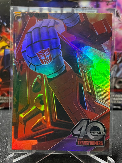2024 TRANSFORMERS 40th ANNIVERSARY CONNECTING CARD A 9 OF 9 # 27 FOIL PUZZLE CARD