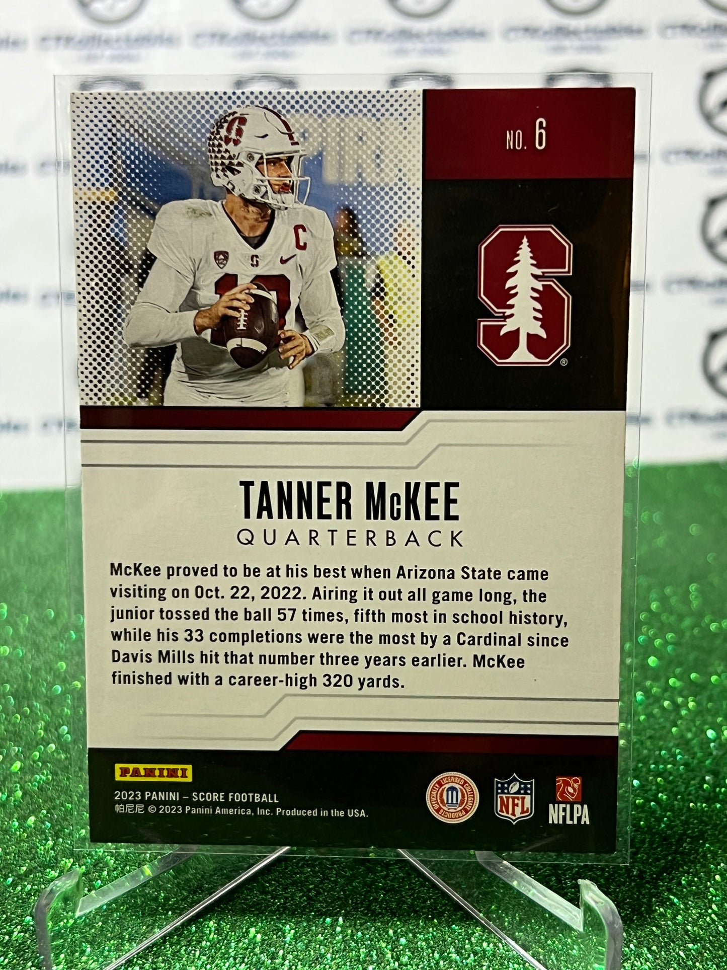 2023 PANINI SCORE TANNER McKEE # 6 GOLD ROOKIE PROTENTIAL NFL PHILADELPHIA EAGLES GRIDIRON  CARD