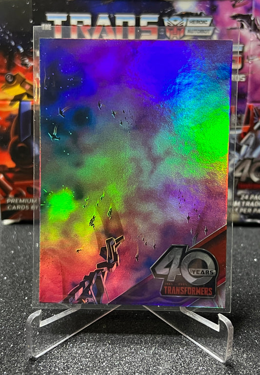 2024 TRANSFORMERS 40th ANNIVERSARY CONNECTING CARD A 1 OF 9 # 19 FOIL PUZZLE CARD