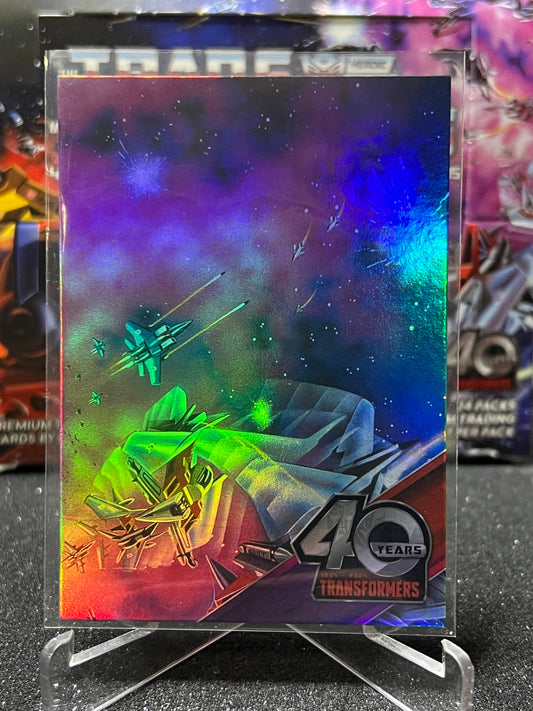 2024 TRANSFORMERS 40th ANNIVERSARY CONNECTING CARD A 2 OF 9 # 20 FOIL PUZZLE CARD